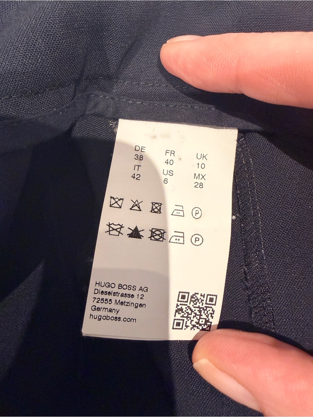 Hugo Boss Dark Navy Dress Pants - Picture 3 of 4